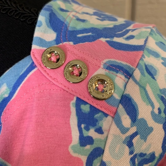 Lilly Pulitzer Sophie dress is pink blue pout barefoot princess, size small. - Picture 5 of 6